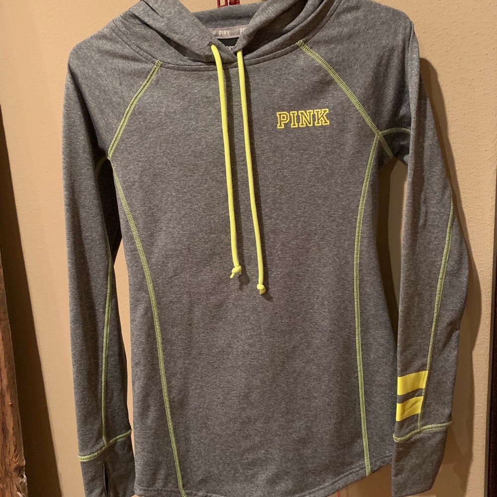 Victoria Secret Pink Hoodie Grey, Sz: XS